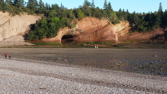 Sea caves at St. Martin's, low tide.